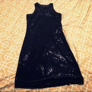Ralph Lauren black sequin racer back dress